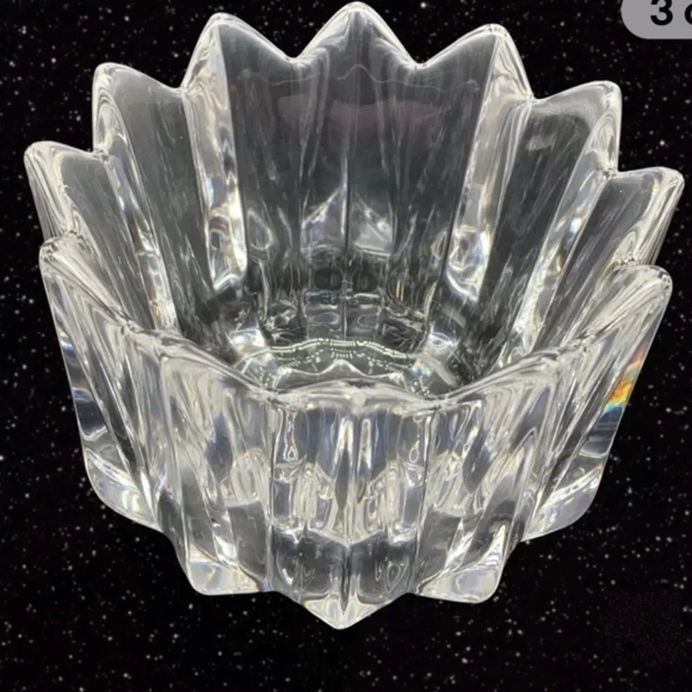 Orrefors‎ vintage fleur crystal bowl